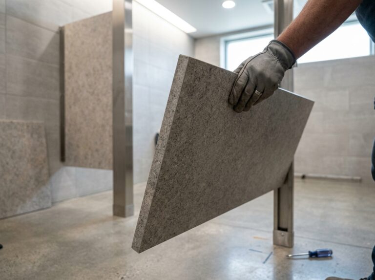 Thi công vách ngăn vệ sinh tại Quảng Ngãi chuyên nghiệp